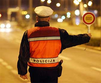 Si vous arrivez sur la Riviera Okrug en voiture - Limitation de vitesse